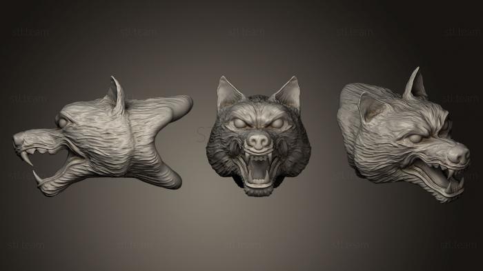 3D model Wolf Head (STL)